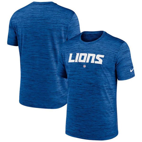 Men's Detroit Lions Blue Velocity Performance T-Shirt
